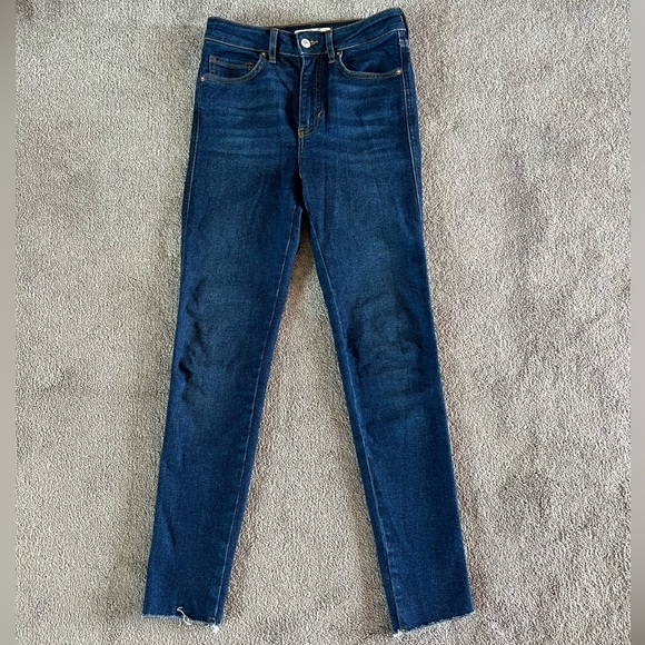 Free People We The Free High Rise Raw Hem Skinny Jean - Picture 2 of 9